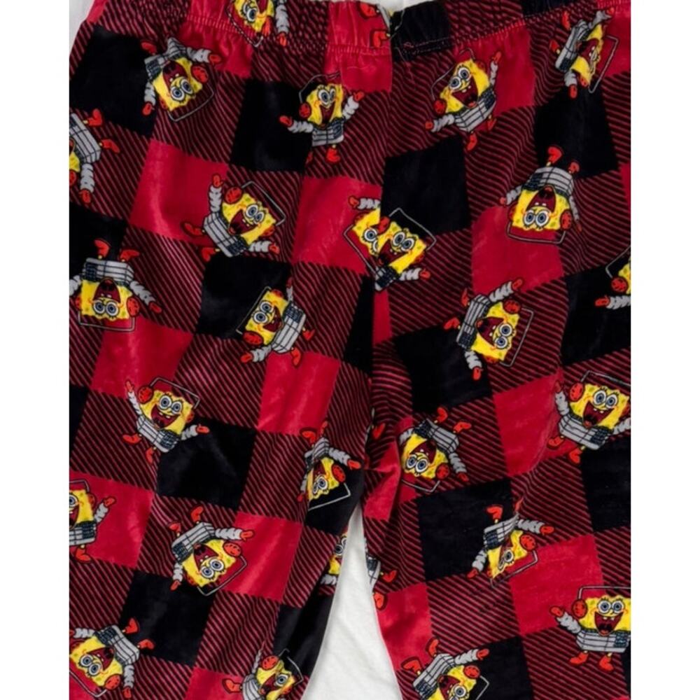 Spongebob Squarepants 3X Womens Fleece Lounge Sleep Holiday Christmas Pants - Picture 6 of 7